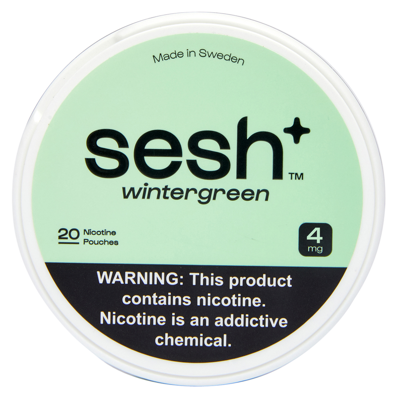 Sesh+ Wintergreen Nicotine Pouch 4mg