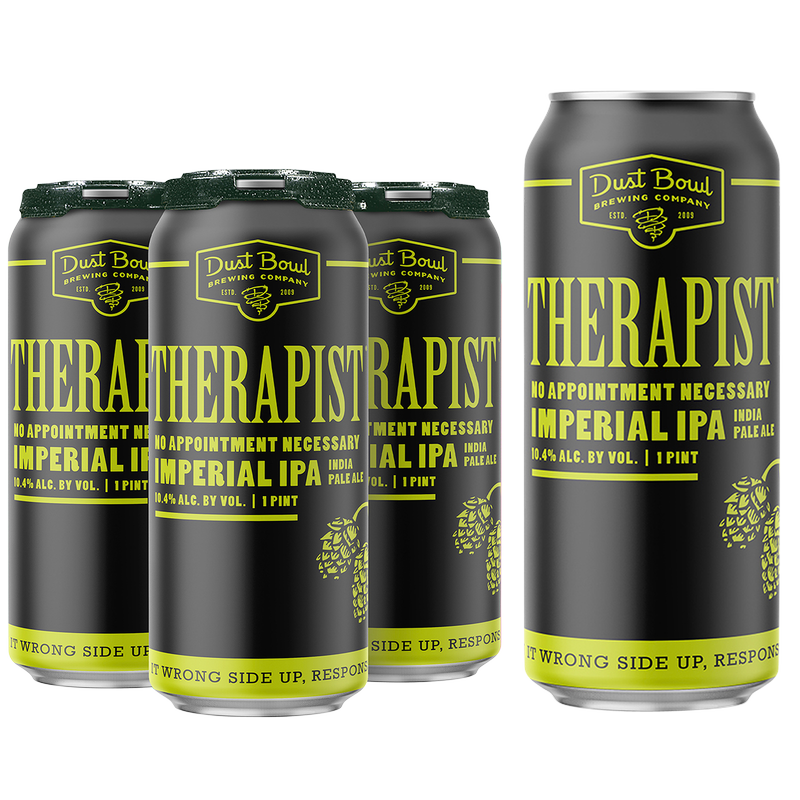 Dust Bowl Brewing Therapist Imperial IPA 4pk 16oz Can 10.4% ABV
