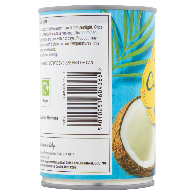 Morrisons Reduced Fat Coconut Milk, 400ml Food Cupboard fast delivery