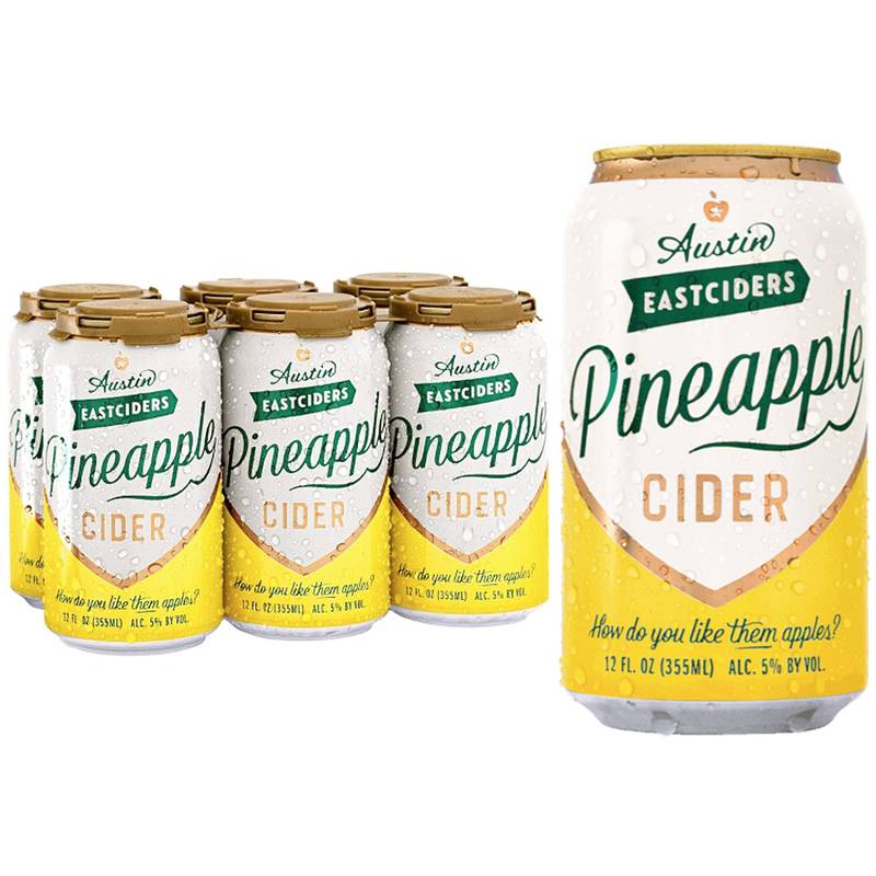 Austin Eastciders Pineapple Cider 12pk 12oz Can 5.0% ABV