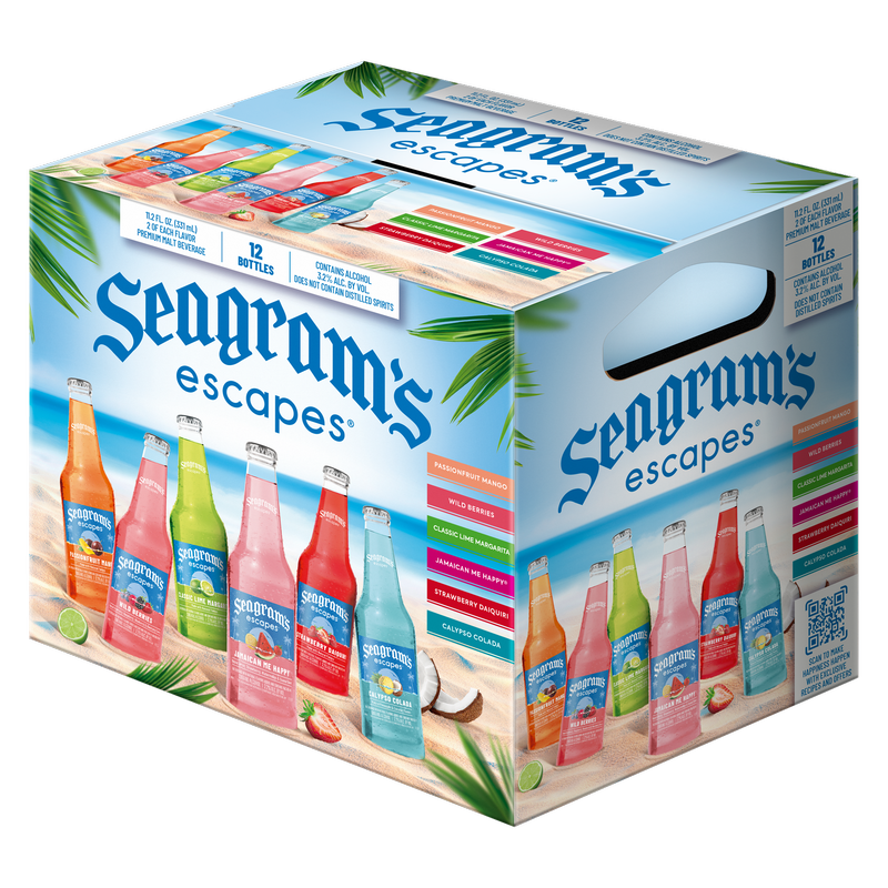 Seagram's Escapes Variety 12pk 12oz BTL 3.2 ABV Alcohol fast