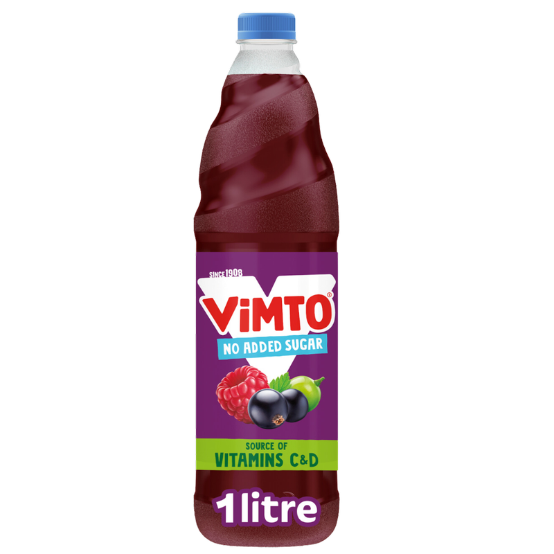 Vimto Original No Added Sugar Real Fruit Squash, 1L