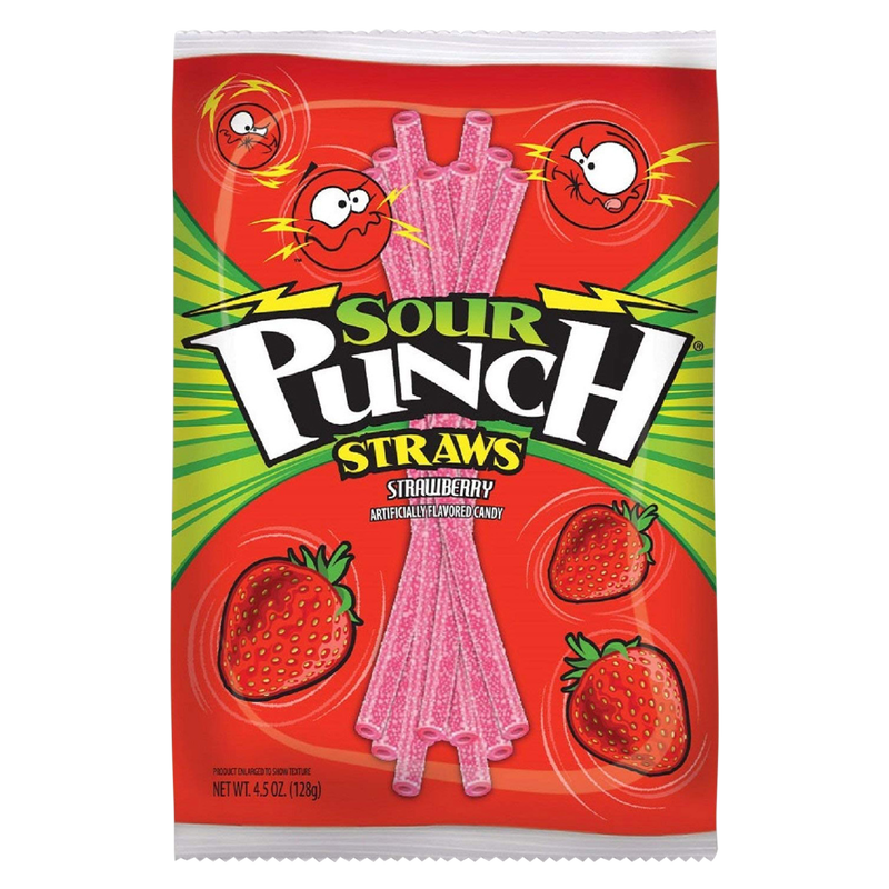 Sour Punch Strawberry Straws Bag 4.5oz