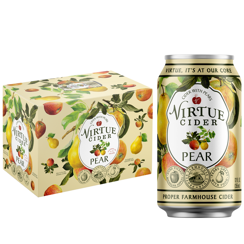 Virtue Cider Pear 6pk 12oz Can 5.0% ABV