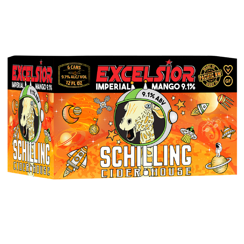 Schilling Cider Excelsior Imperial Mango 6pk 12oz Can 9.1% ABV