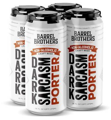 Barrel Brothers Brewing Dark Sarcasm Porter Non-Alcoholic 4pk 16oz