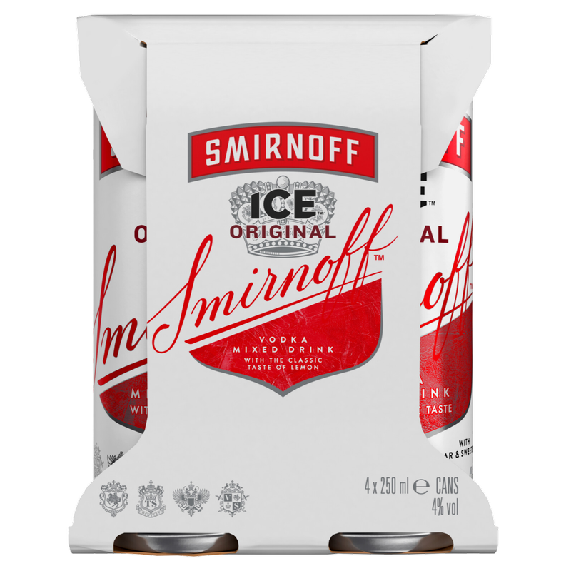 Smirnoff Ice, 4 x 250ml