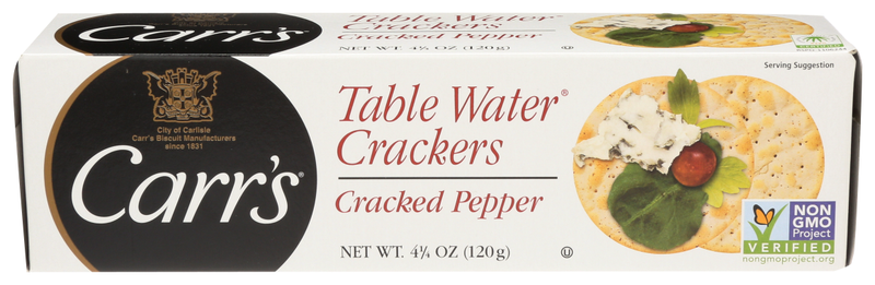 Carr's Pepper Table Water Crackers 4.25oz
