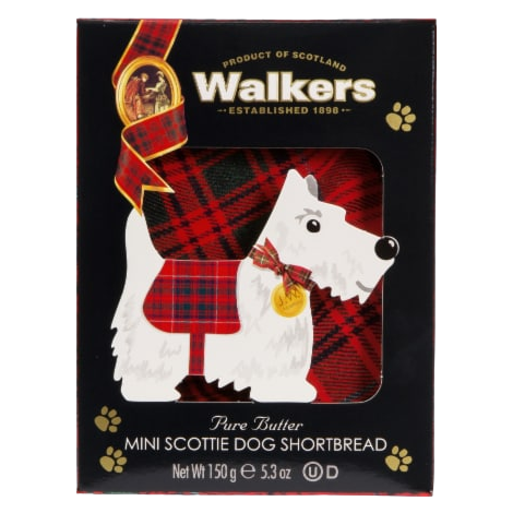 Walkers Shortbread Mini Scottie Dog Shaped Cookies 5.3oz