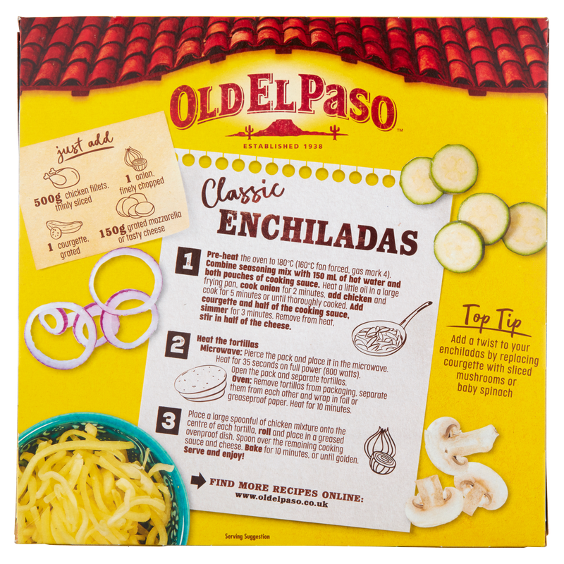 Old El Paso Cheesy Baked Enchilada Kit, 663g
