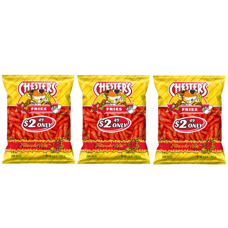 3ct Chester's Flaming Hot Fries 5.25oz