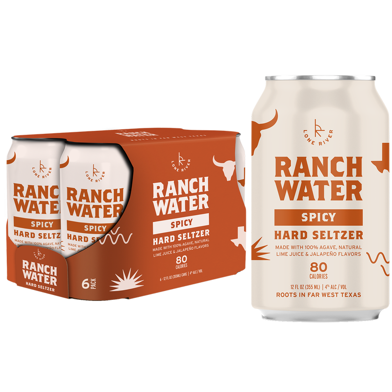 Lone River Ranch Water Spicy Hard Seltzer 6pk 12oz Can 4.0% ABV