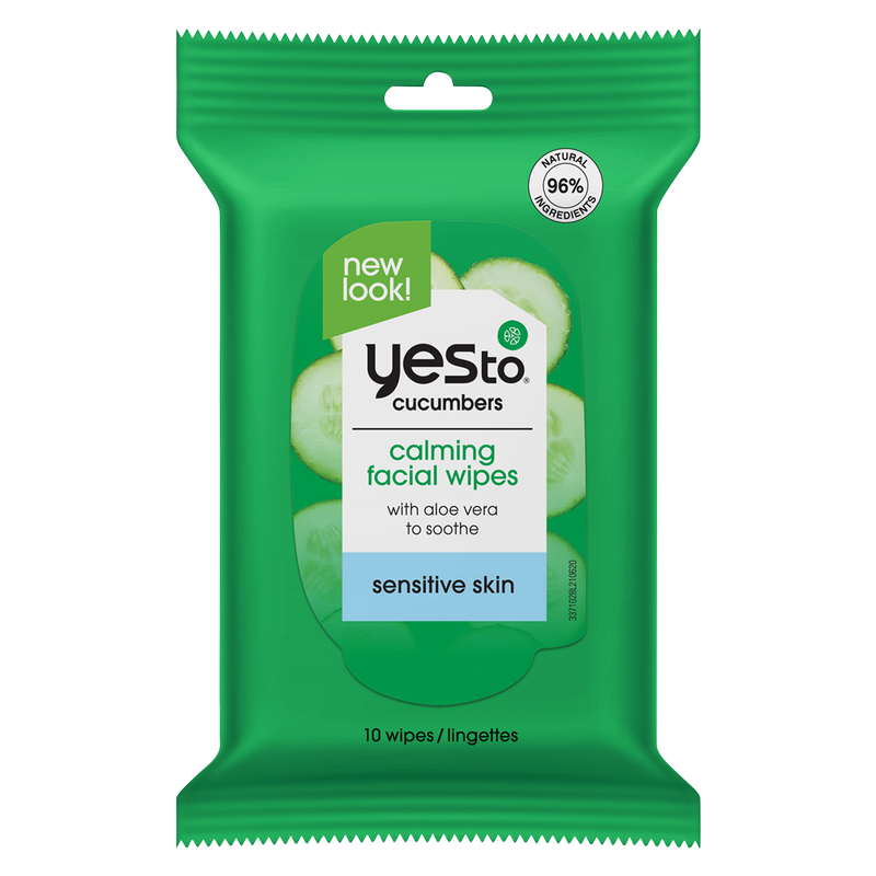 Yes To Cucumbers Hypoallergenic Facial Wipes 10ct
