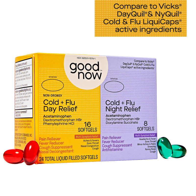Goodnow Day & Night Cold + Flu Relief 24 softgels