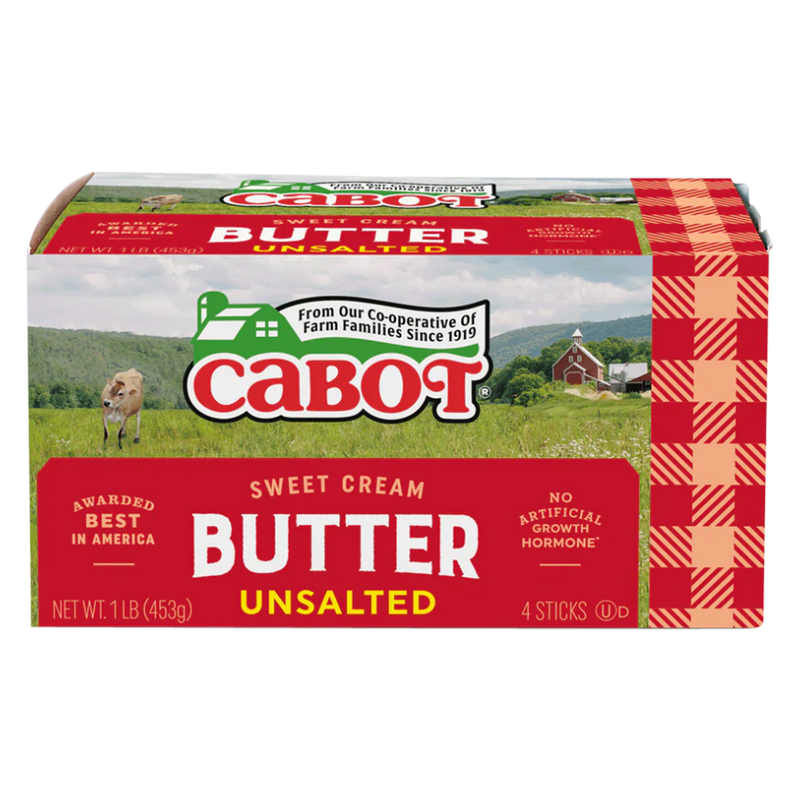 Cabot Creamery Unsalted Butter - 1lb