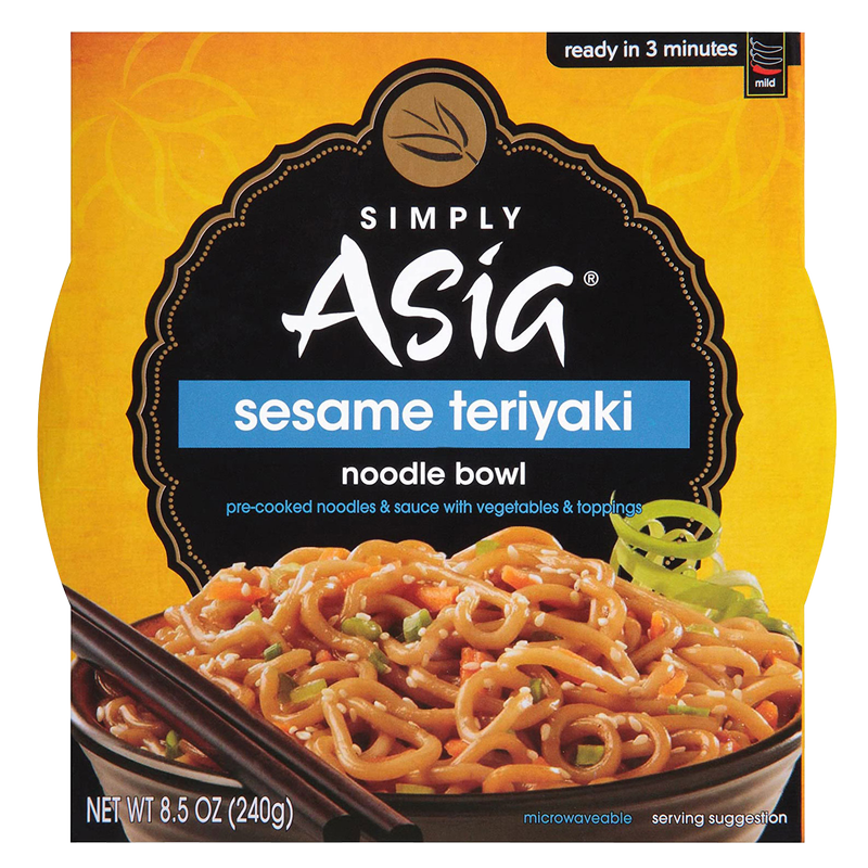 Simply Asia Heat and Serve Sesame Teriyaki Noodle Bowl 8.5oz