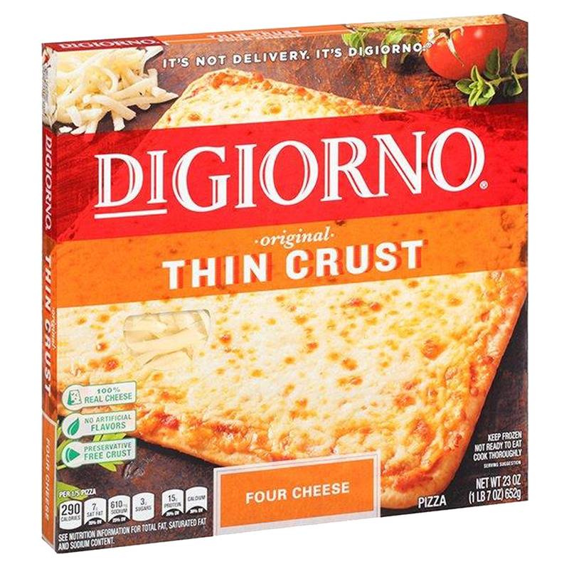 DiGiorno Thin Crust Pizza Four Cheese 12in