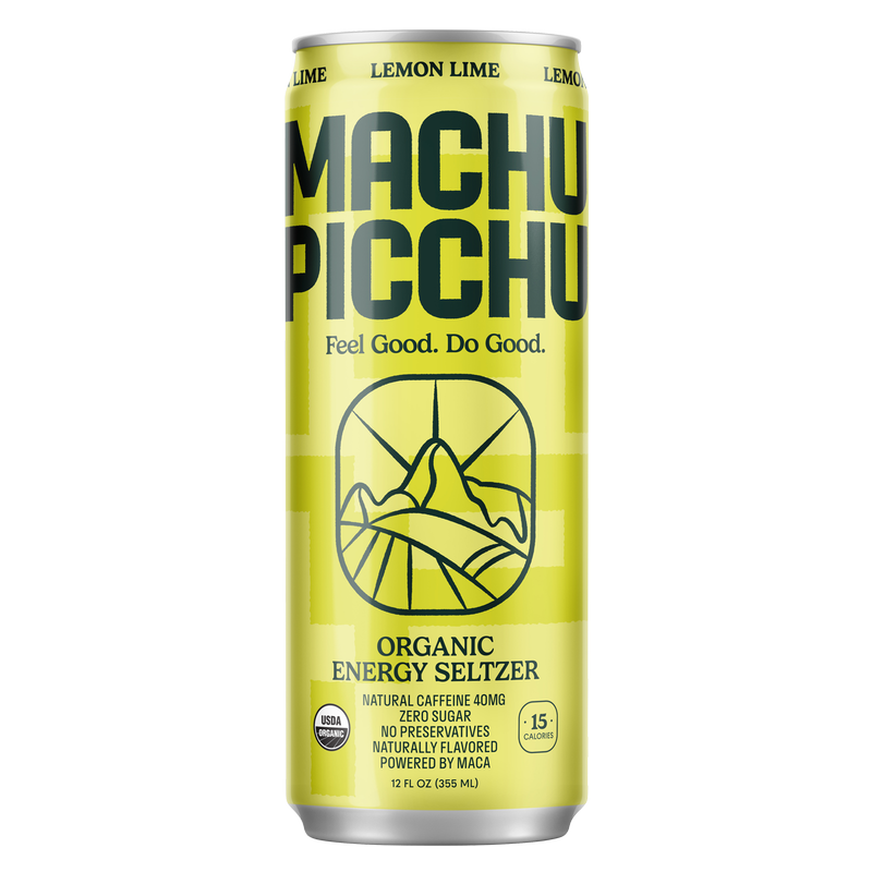 Machu Picchu Lemon Lime Energy Seltzer 12oz