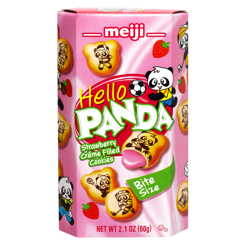 Meiji Hello Panda Strawberry Creme Filled Cookies 2.1oz