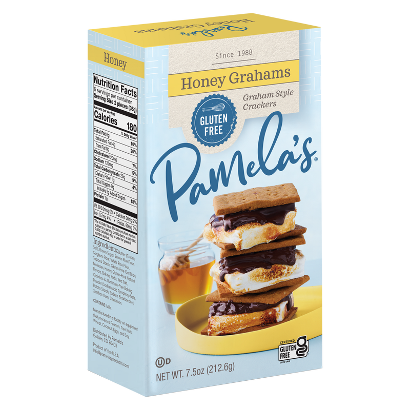 Pamela's Gluten Free Honey Grahams 7.5oz box