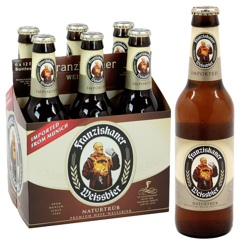 Franziskaner Weissbier Naturtrub 6pk 12oz Btl 5.0% ABV