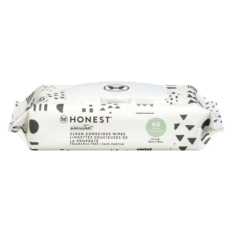 The Honest Company Plant-Based Baby Wipes 60