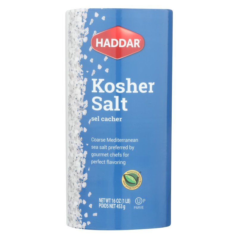 Haddar Coarse Kosher Sea Salt 16oz