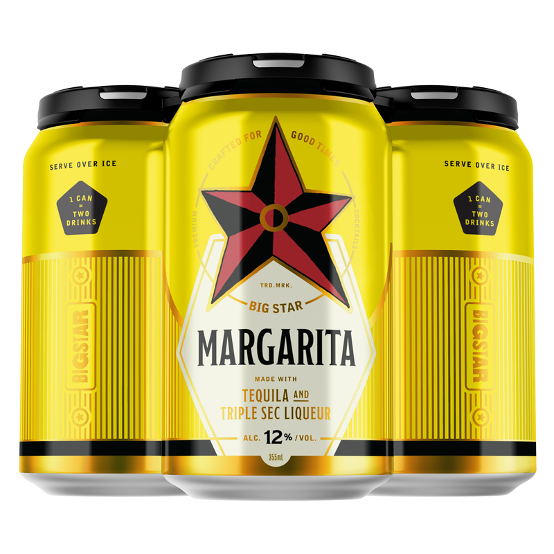 Big Star Margarita 4pk 12oz Can 12% ABV