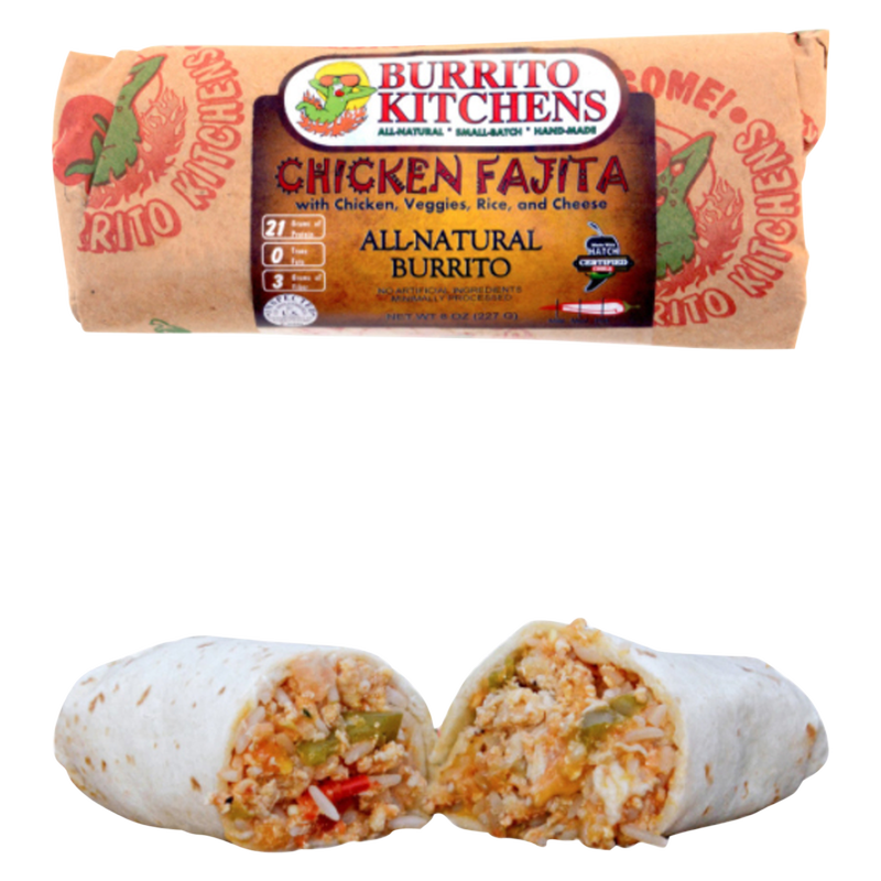 Burrito Kitchen Chicken Fajita Burrito 8oz
