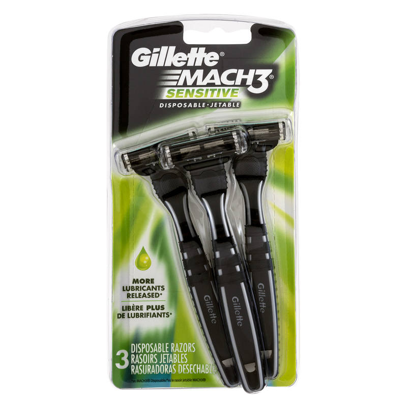 Gillette Mach3 Men's Disposable Razors Sensitive 3ct