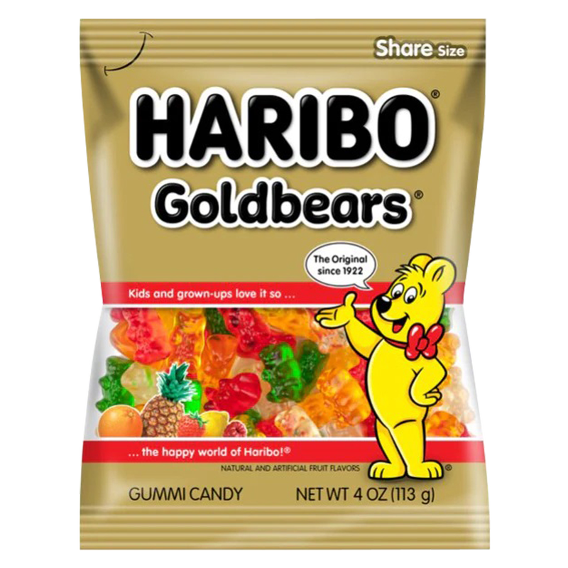 Haribo Goldbears Original Gummy Bears Bag, 4 oz