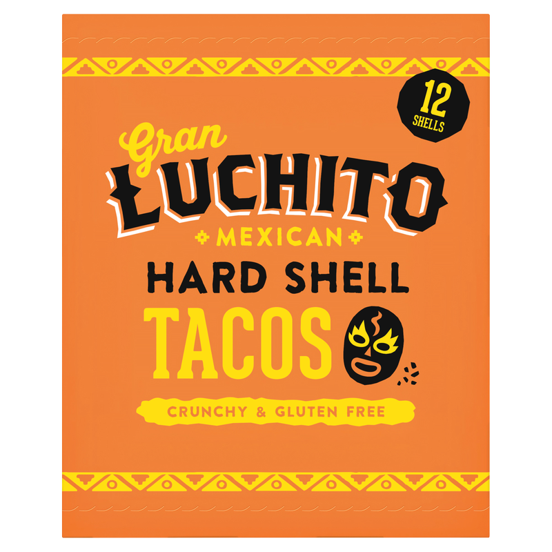 Gran Luchito Mexican Hard Taco Shells, 150g