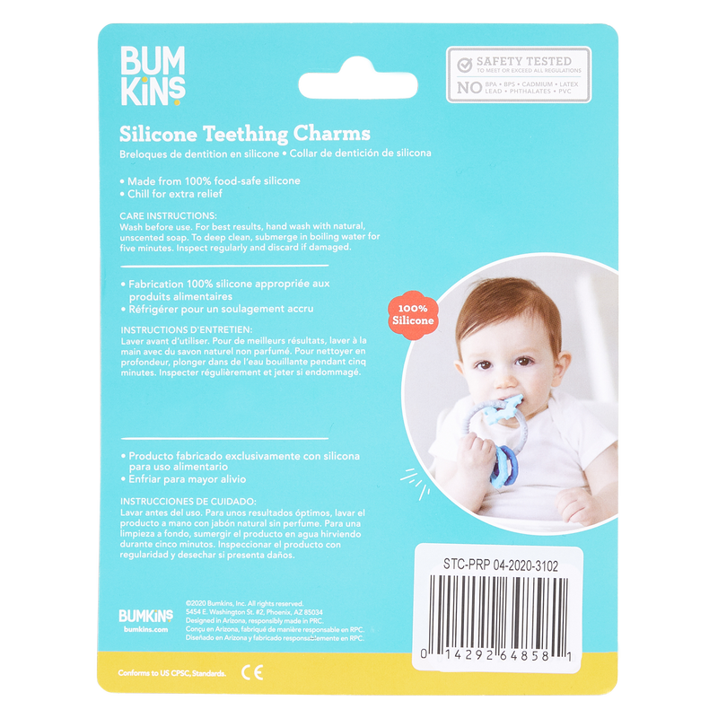 Bumkins Purple Silicone Teething Charm 1ct