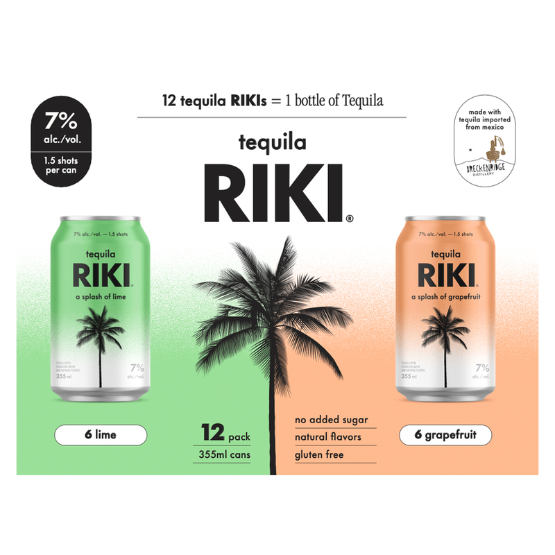 RIKI Tequila Grapefruit & Lime 12pk 12oz (14 Proof)