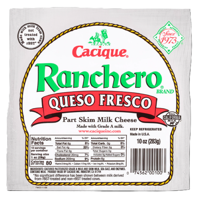 Ranchero Cacique Queso Fresco Cheese - 10oz