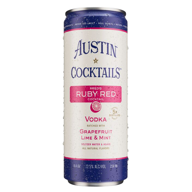 Austin Cocktails Fred’s Ruby Red Sparkling Cocktail 250ml Can 12.5% ABV