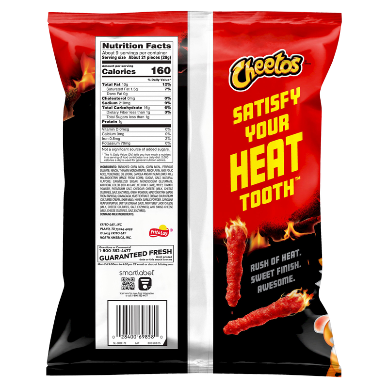 Cheetos® Flamin' Hot Tangy Chili Fusion Chips, 8.5 oz - Harris Teeter