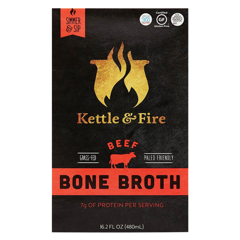 Kettle & Fire Beef Bone Broth 16.9oz