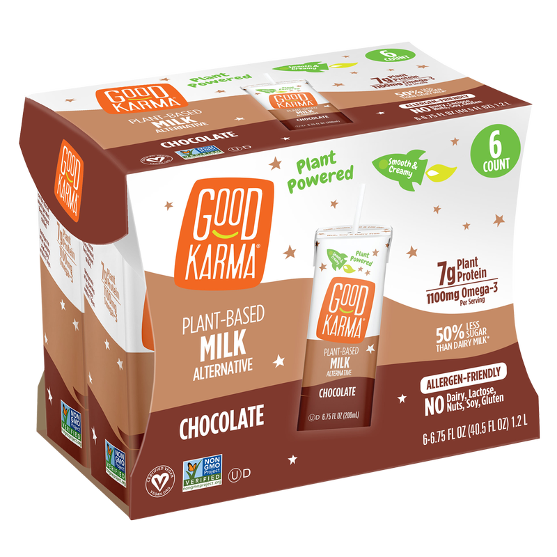 Good Karma Chocolate Flaxmilk + Protein 6.75oz 6pk
