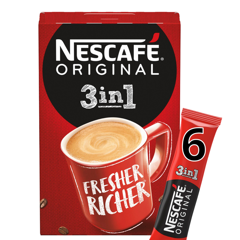 Nescafe Original 3in1 6 Sachets, 102g