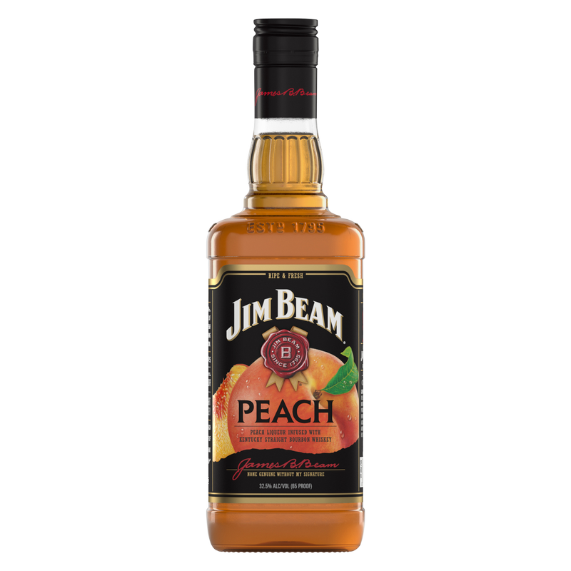 Jim Beam Peach Whiskey 750ml (65 Proof)