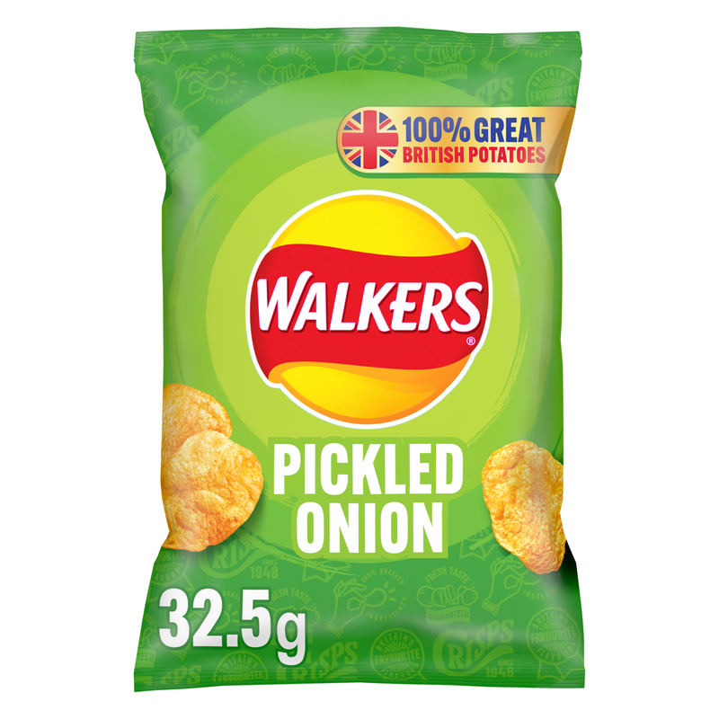 Walkers Pickled Onion, 32.5g
