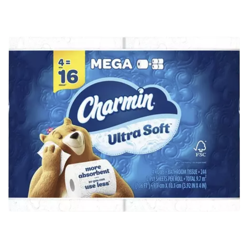 Charmin Ultra Soft Mega Rolls 4pk