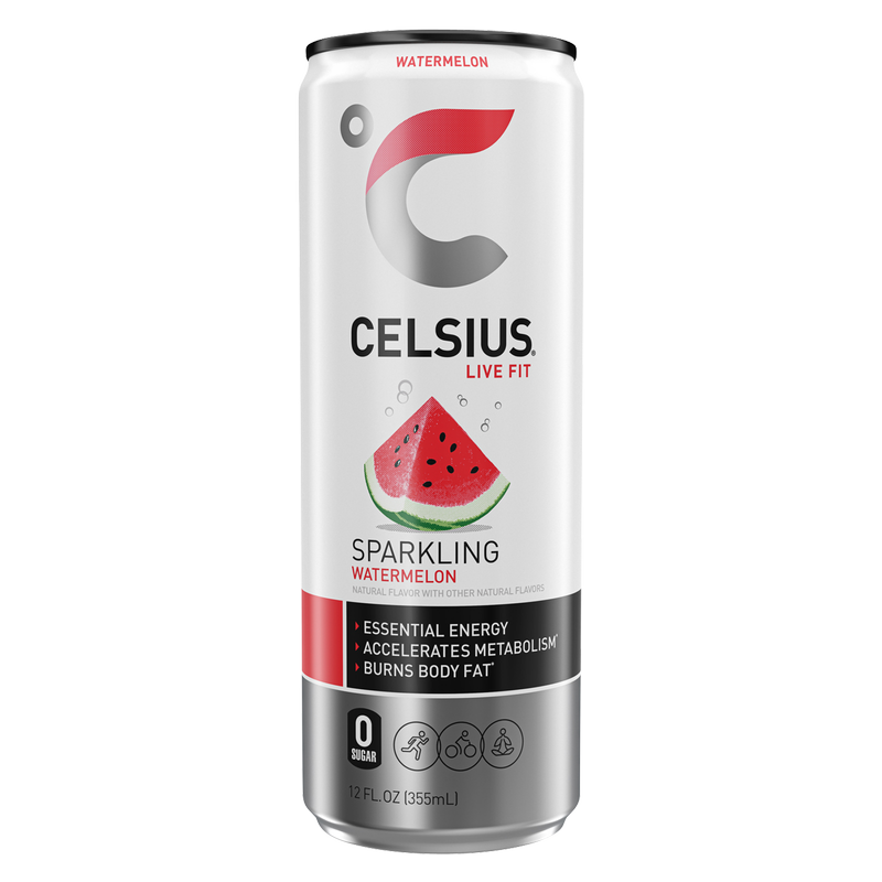 CELSIUS Sparkling Watermelon, Essential Energy Drink 12oz