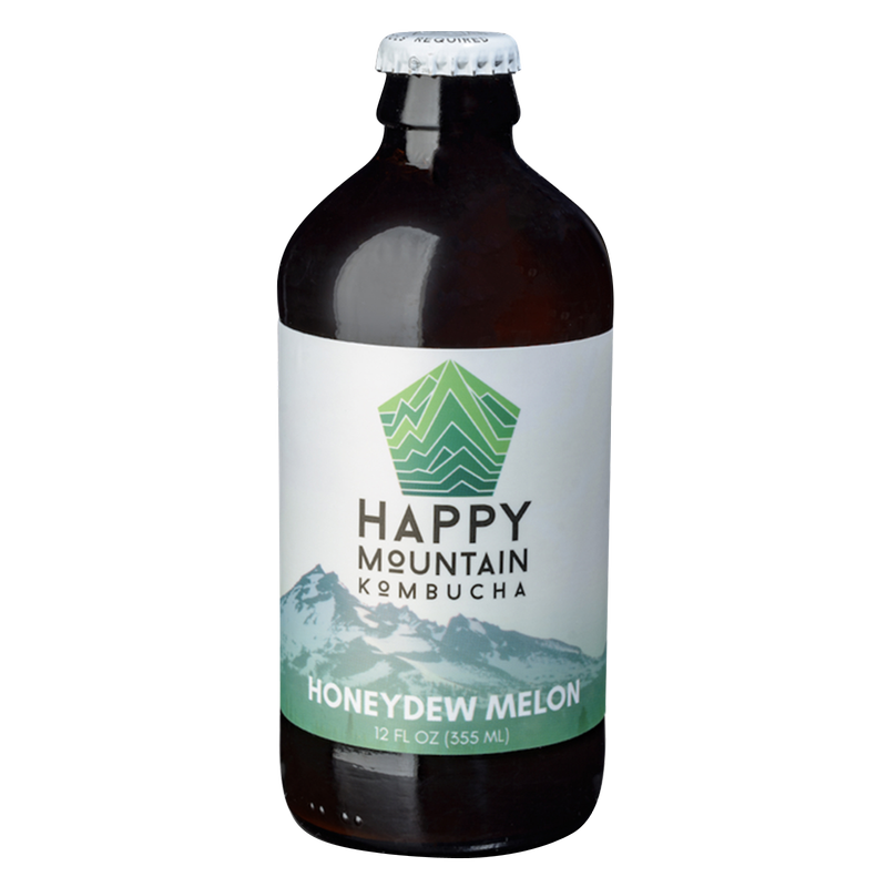 Happy Mountain Honeydew Melon Kombucha 12oz