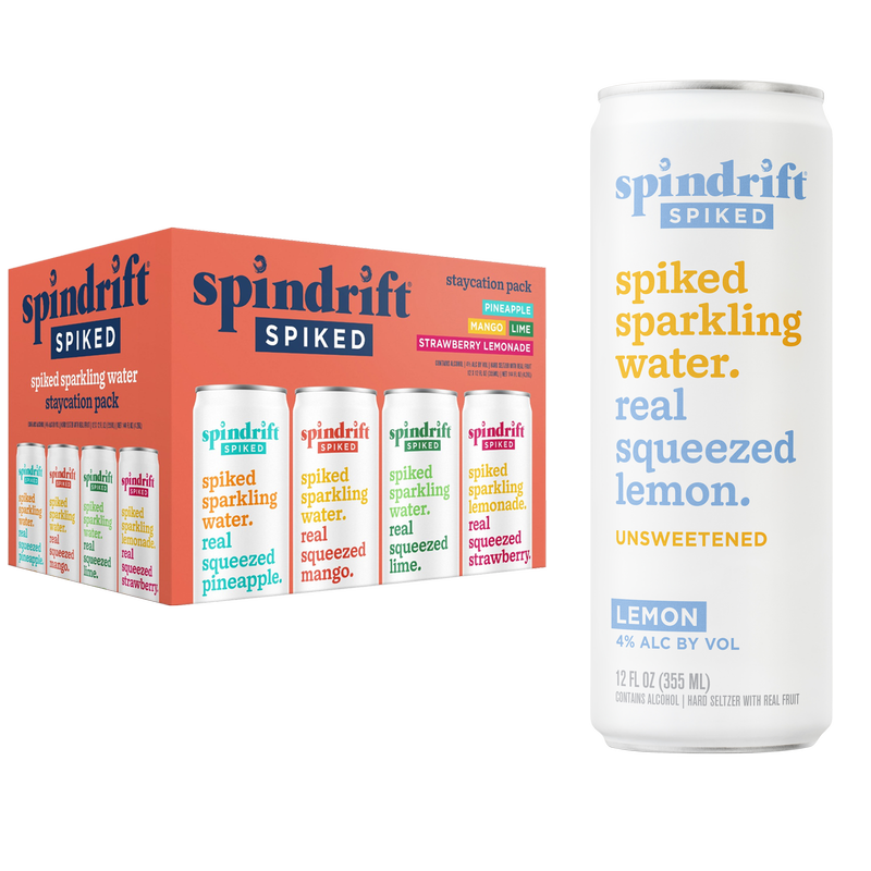 Spindrift Spiked Staycation Variety Pack 12pk 12oz Can 4.0% ABV