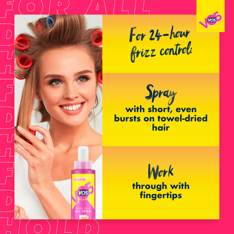 VO5 Gel Spray Mega Hold, 200ml Bath & Beauty fast delivery by App or Online
