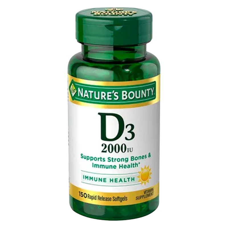 Nature's Bounty Vitamin D3 2000IU Softgels 150ct