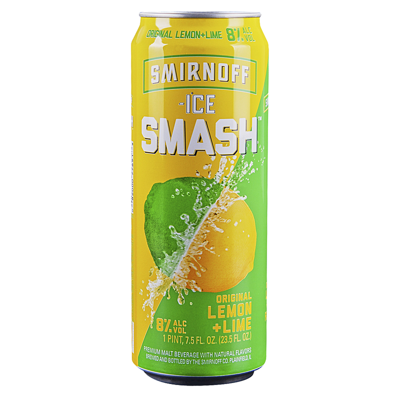 Smirnoff Smash Lemon Lime Single 24oz Can 8.0% ABV