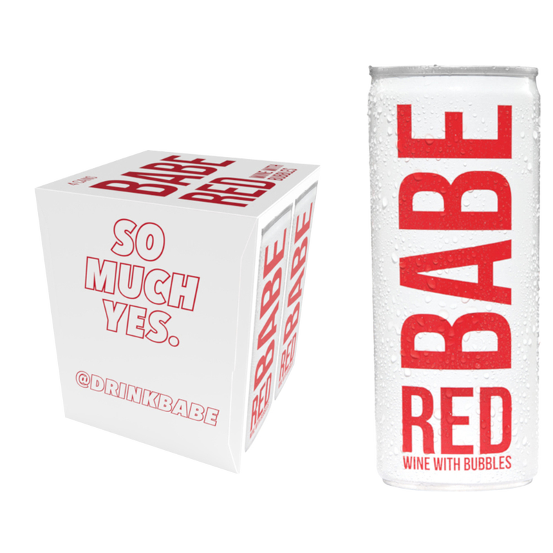 Babe Red With Bubbles 4pk 250ml Can